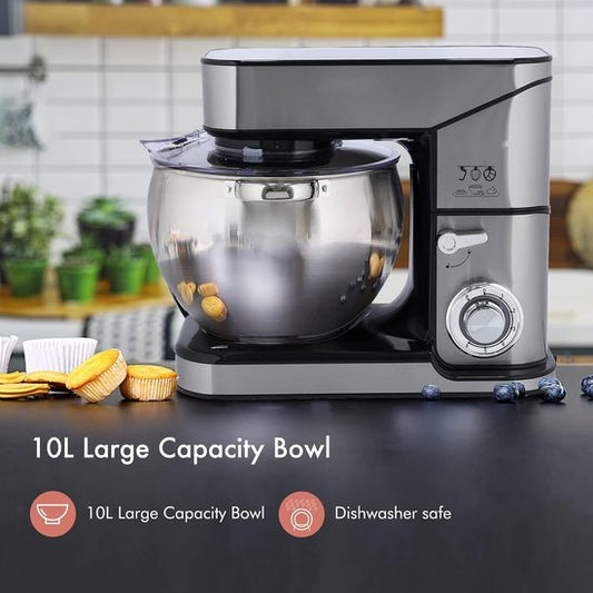 Powerful 2500W Food Processor - Kitchen Mixer XL - Stainless Steel