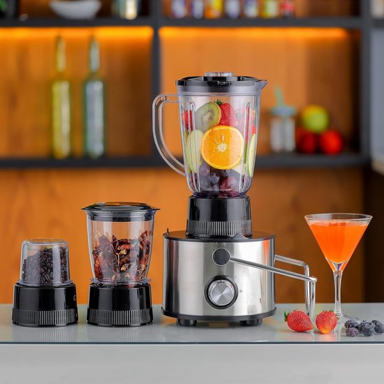 4 in 1 Fruit & Vegetable Juicer - Blender / Chopper / Coffee Grinder
