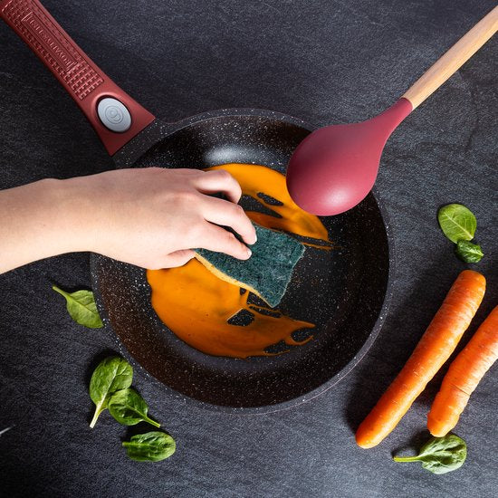 14 pcs, cookware set, Burgundy, Red, Royalty Line