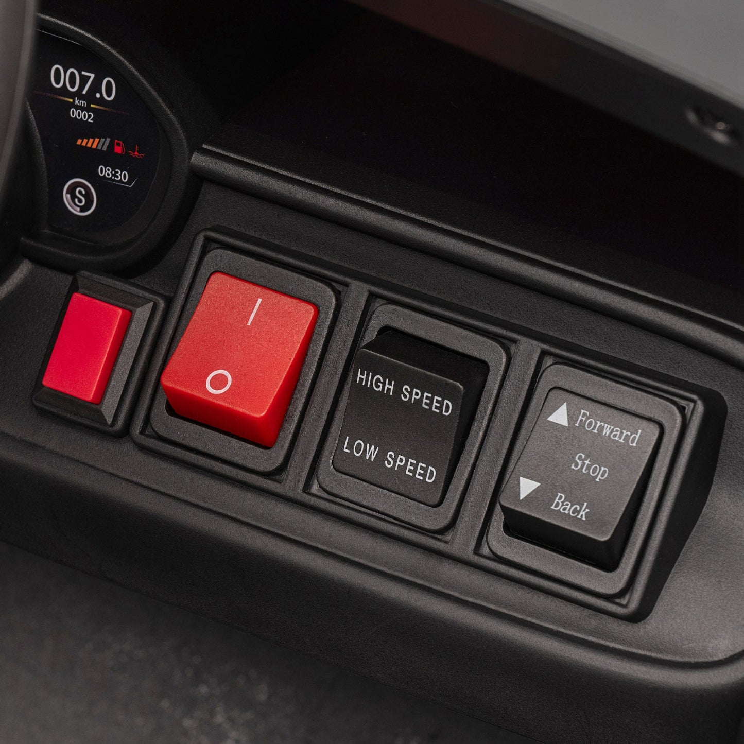 Electric Police Car for Kids with Remote Control, Horn and Built-in Music, 96x60x45 cm