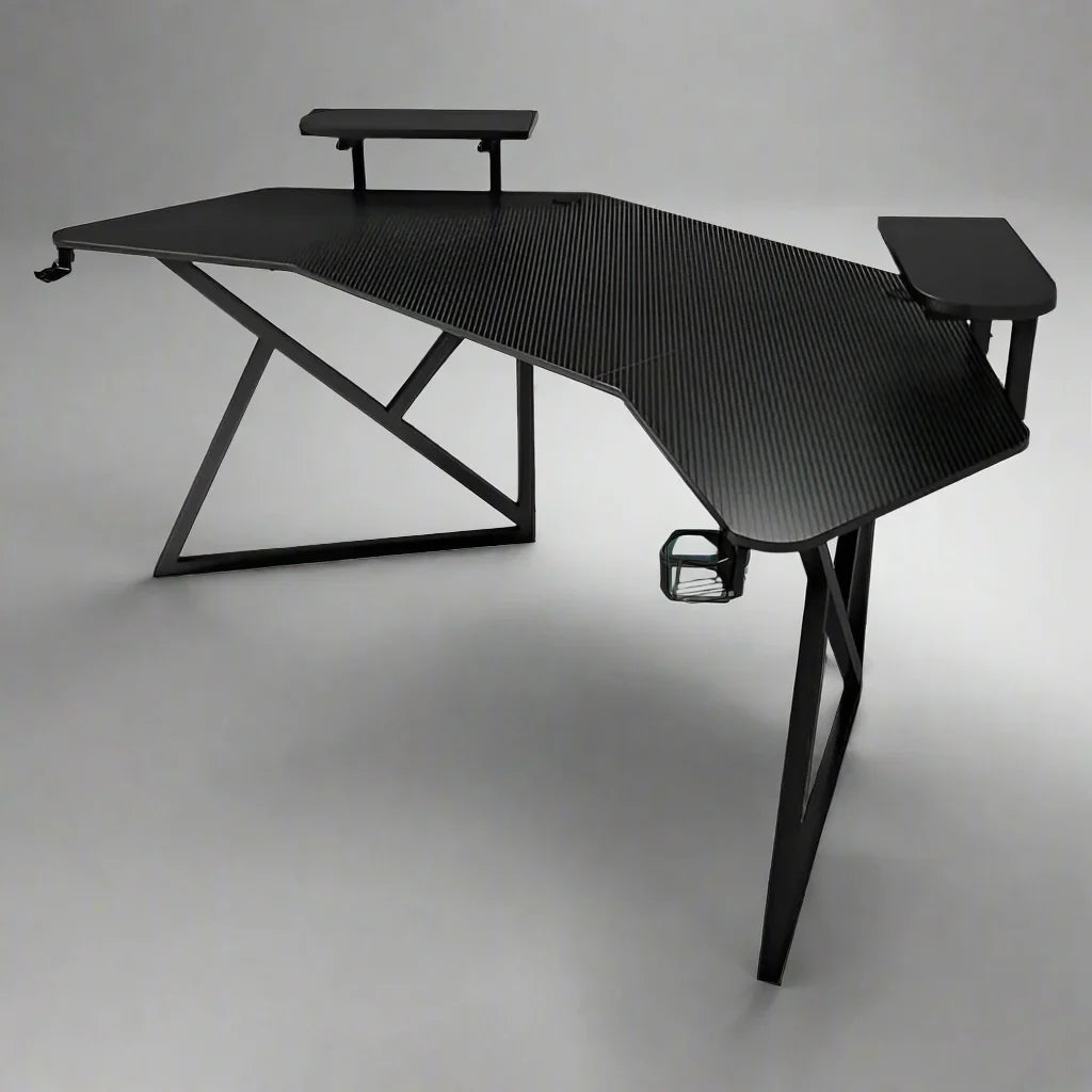 Gaming desk, steel table frame, carbon fiber, CIS D3100-180