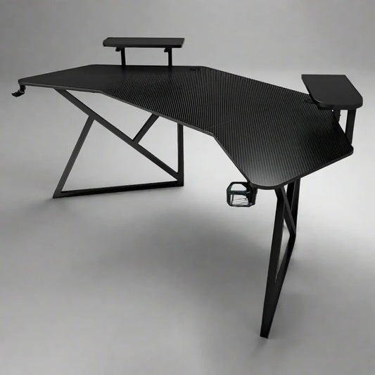 Gaming desk, steel table frame, carbon fiber, CIS D3100-180