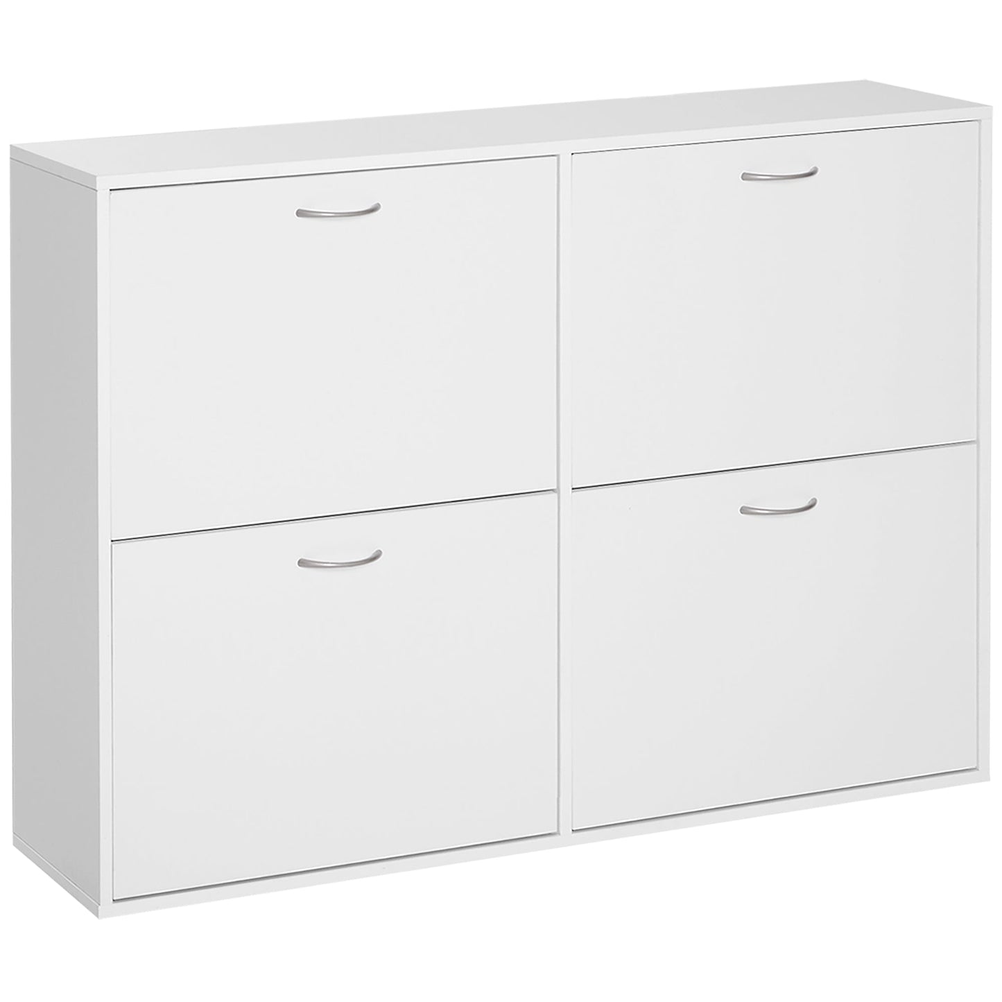 Scarpper SafeSpace capacity 24 pairs in wood, white, 120x24x81cm