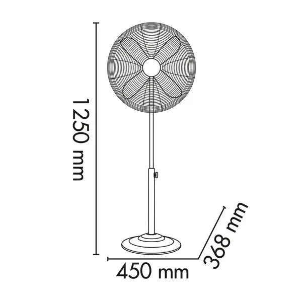 42.5W, stand fan, Argo Palladium