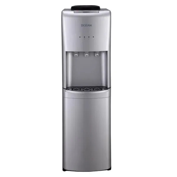 Free-standing Water Dispenser, Hot, Cold & Ambient Water, Silver - OCEAN OCMWD33207CA