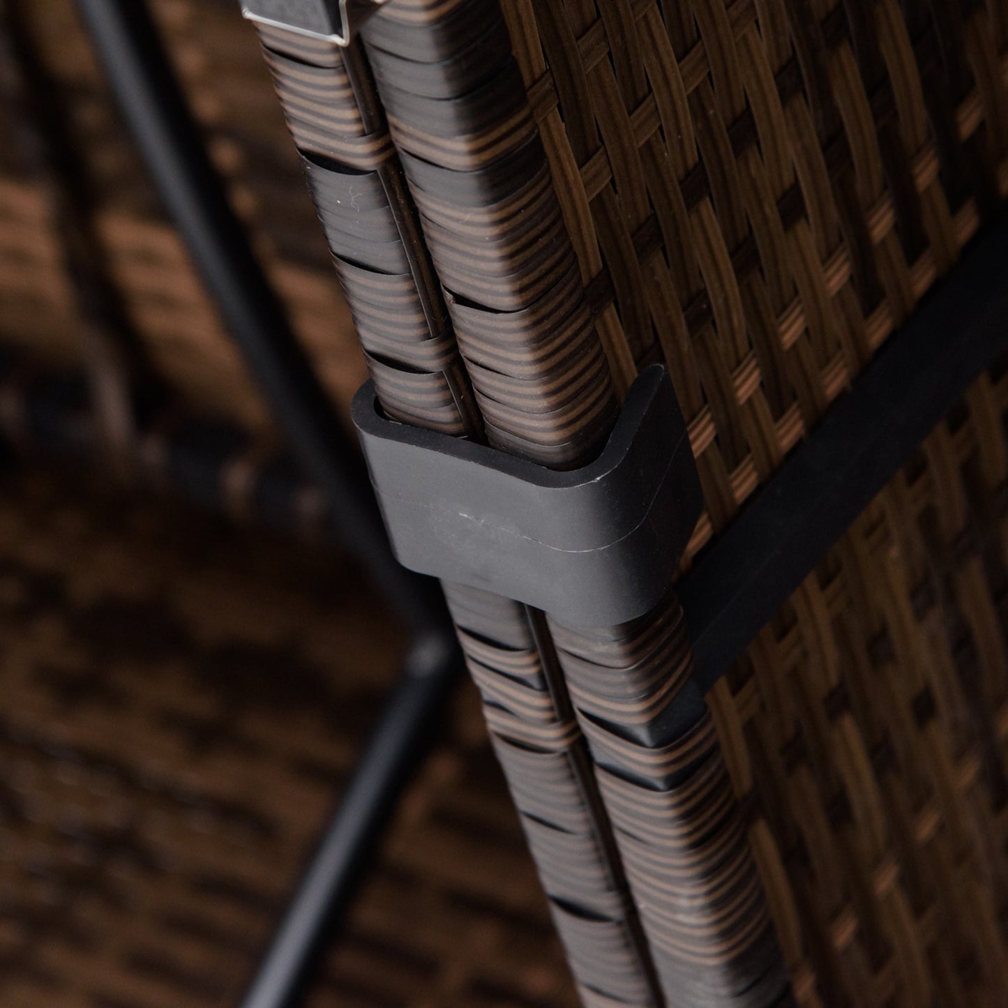 8-Piece Rattan and Aluminum Garden Furniture Set, Modular Garden Lounge Set with Sofas and Outdoor Coffee Table