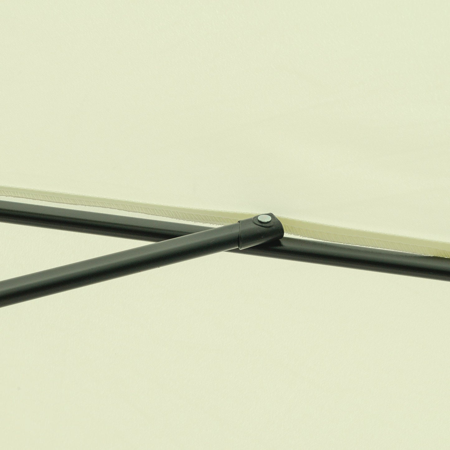 Garden and Terrace Umbrella Ø2.7x2.5 m Round with Tilting Head and UV 50+ Resistant, Beige