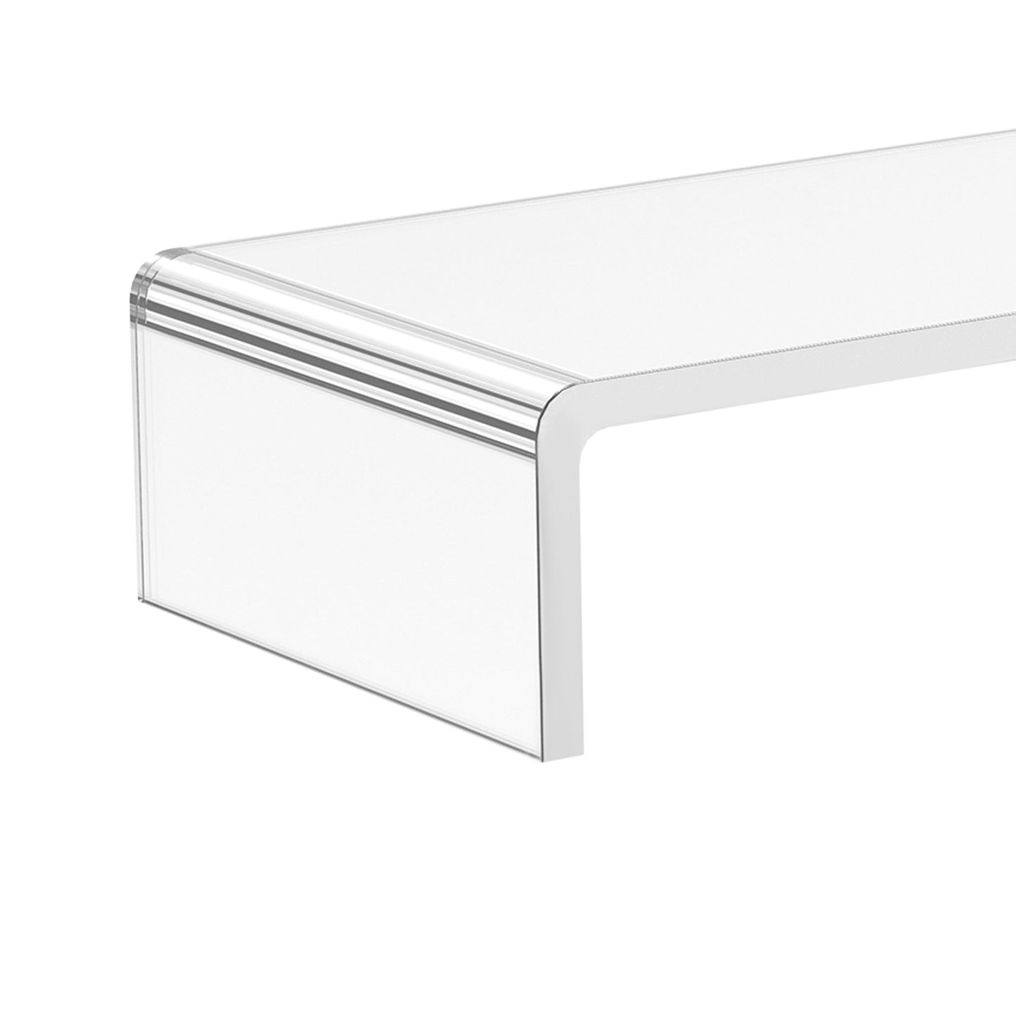 support for monitor computer TV support for transparent acrylic glass screens, 53x19x9cm