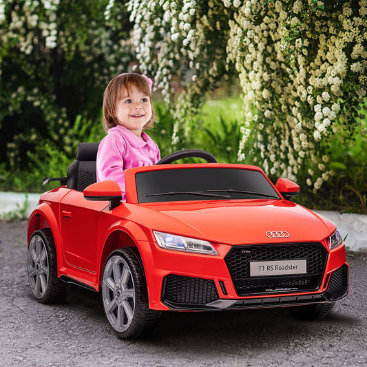 Electric Car for Children 3-5 Years Licensed AUDI TT with Remote Control and LED Headlights, 102x60x44 cm, Red