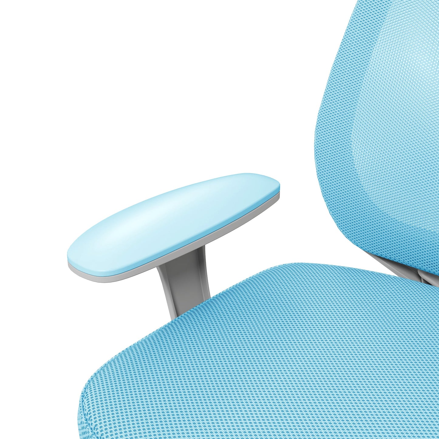 Ergonomic Reclining Office Chair with Adjustable Height and 5 Wheels, 55x48x82.5-94.5 cm, Blue