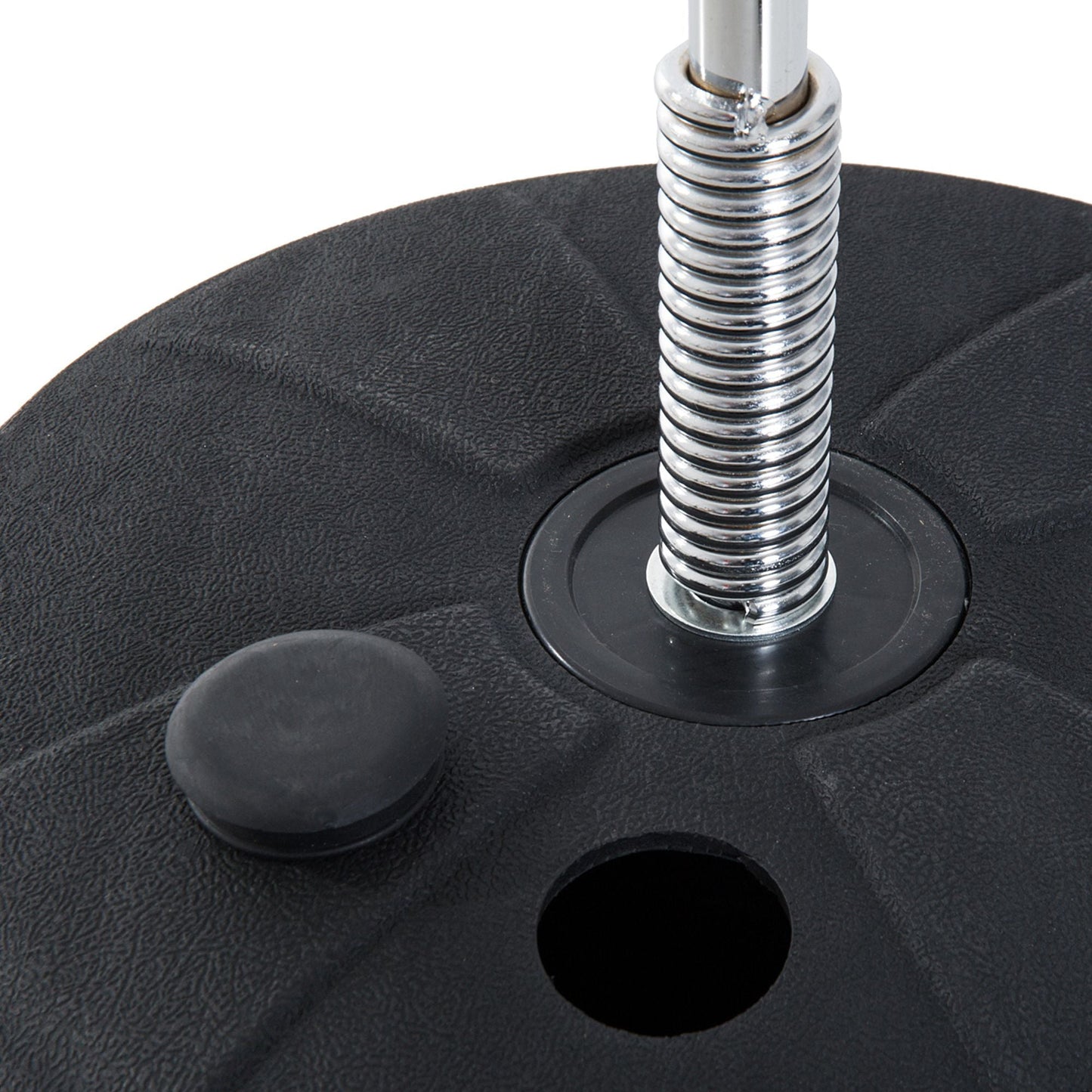 Height Adjustable Floor Punching Ball with Boxing Gloves and Fillable Base, 43x43x126-144 cm, Red