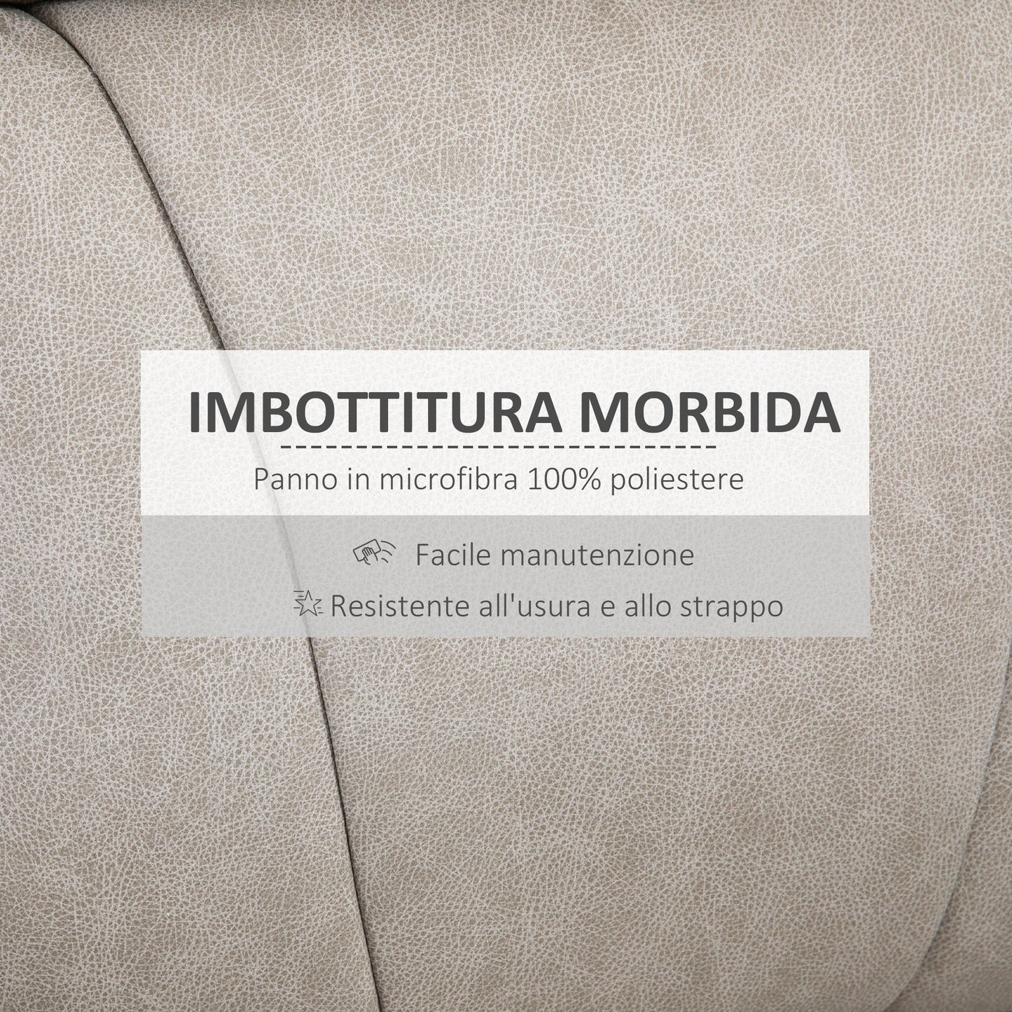 Manual Reclining Chair 135° with Footrest, Headrest and Padded Armrests, 78x96x102 cm, Grey