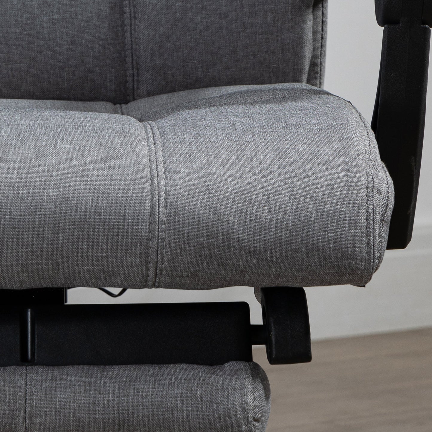Reclining and Heating Office Chair with 6 Massage Points and 5 Modes, Gray