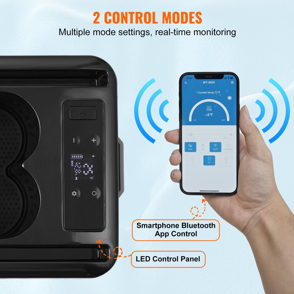 15L armrest fridge control panel