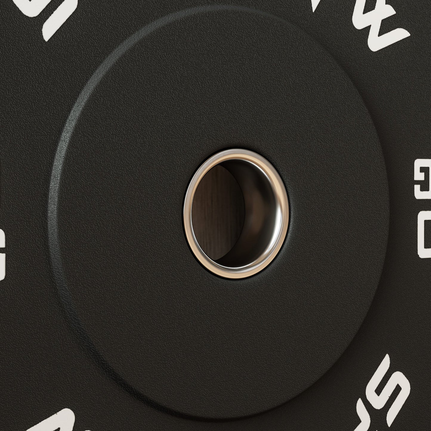 Set of 2 10kg Rubber Weight Discs with 2"/5 cm Hole for Dumbbells and Barbells, Black