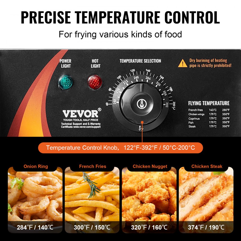 24L dual tank deep fryer baskets