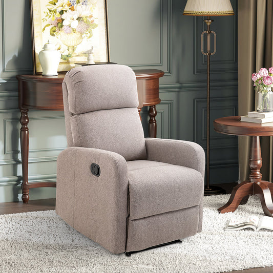 Relax Chair Reclining up to 168° with Footrest, 67x83x107 cm, Grey