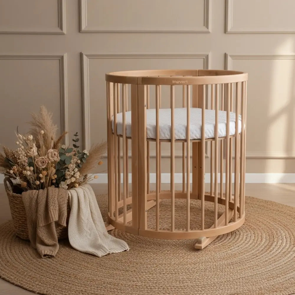 Baby Bed Smart 9-in-1 Natural Wood