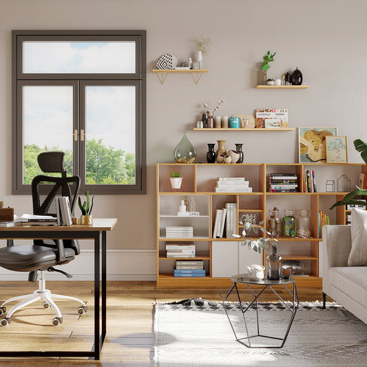 Coffee Table Living Room Nordic Minimalist Geometric Design Large Top, Steel, 54x54x44cm