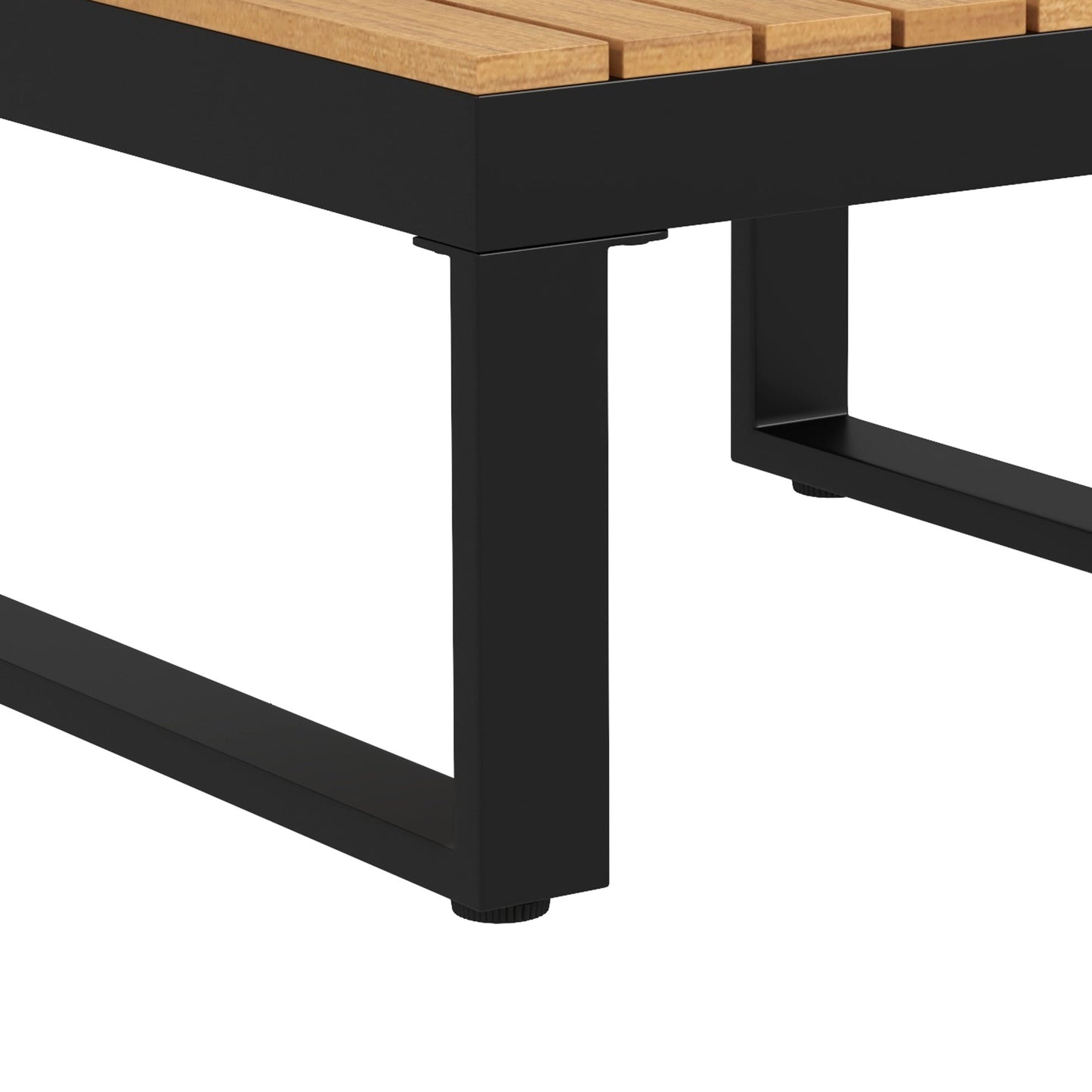 Garden Lounge Set with Outdoor Sofa, 2 Armchairs and Aluminium Coffee Table, Grey