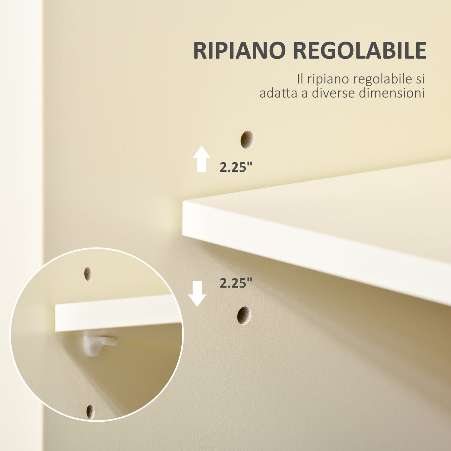 Kitchen Island for Utensils and Accessories with Drawers, Cabinet and Towel Holder, 110x49.5x89.5 cm, Cream White