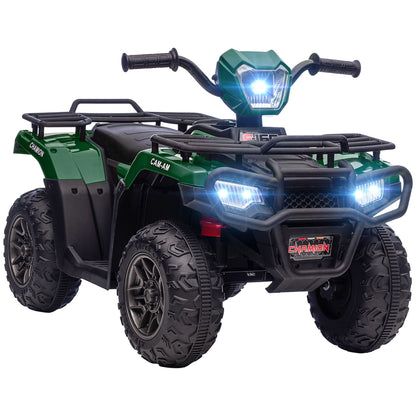 Quad for Children 3-6 Years with 3 LED Lights, Max Speed 4km/h and 50 Minutes Max Charge, 88x45x50 cm