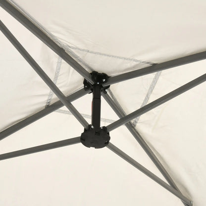 3x3m Garden Gazebo with Mosquito Net and Carry Bag with Wheels, Cream