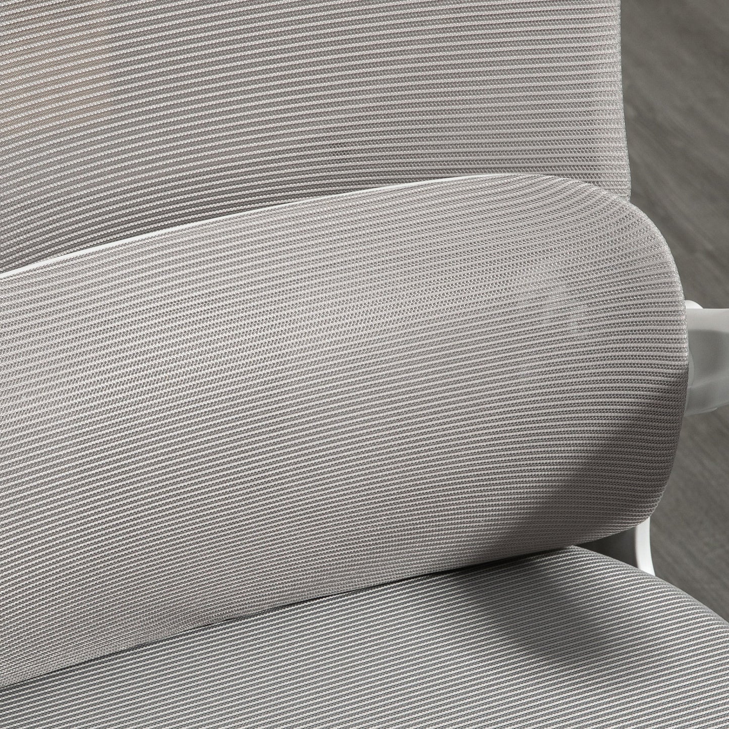 Ergonomic Height Adjustable Office Chair with Headrest, 60x59x114-122 cm, Grey