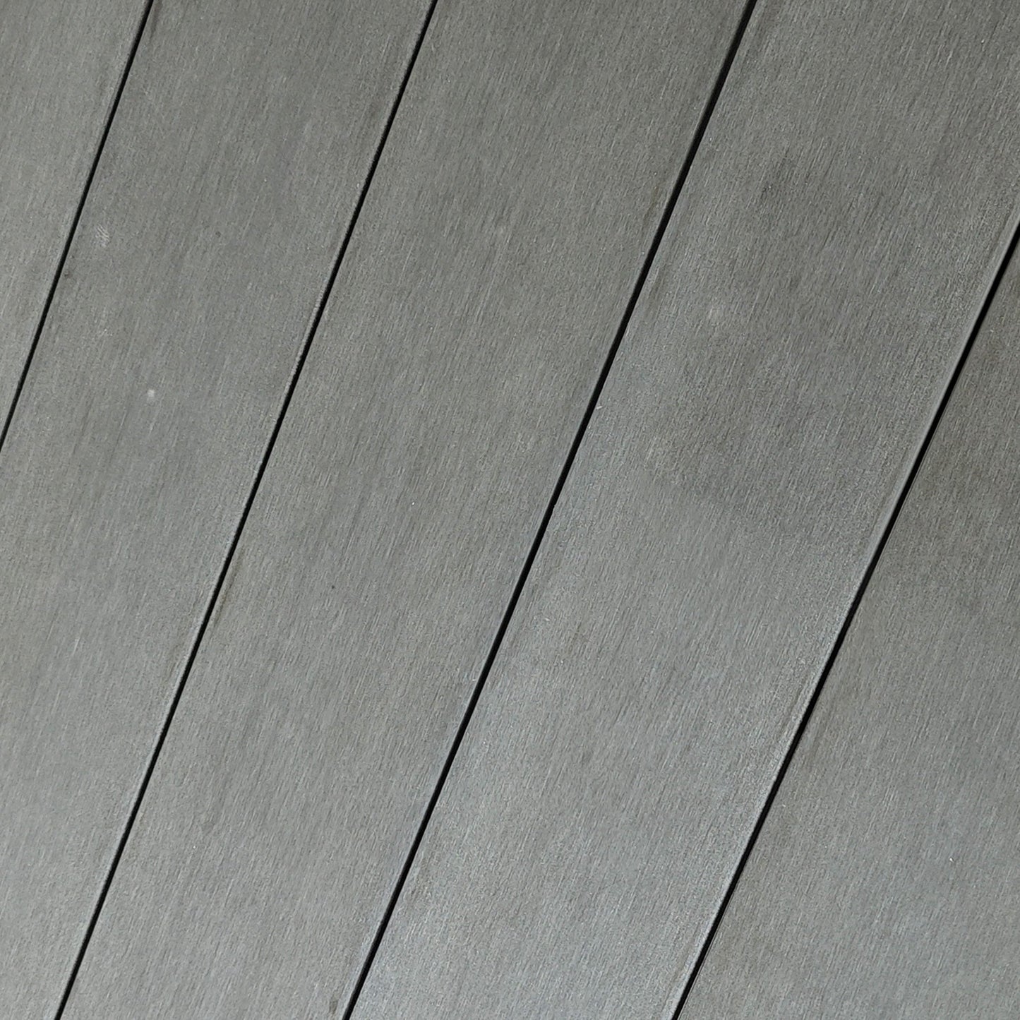 Modern Garden Coffee Table with Wood Plastic Top, Rattan and Steel, 50x50x55 cm, Grey and Black