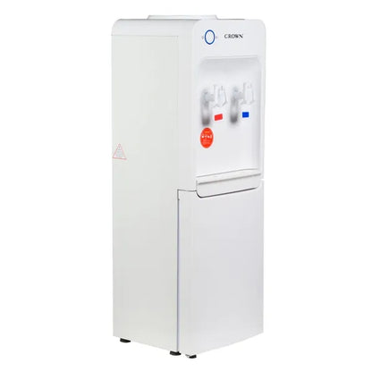 Hot & cold free‑standing water dispenser, 0.7 L/h cool, 5 L/h heat – Crown CWD‑1922W