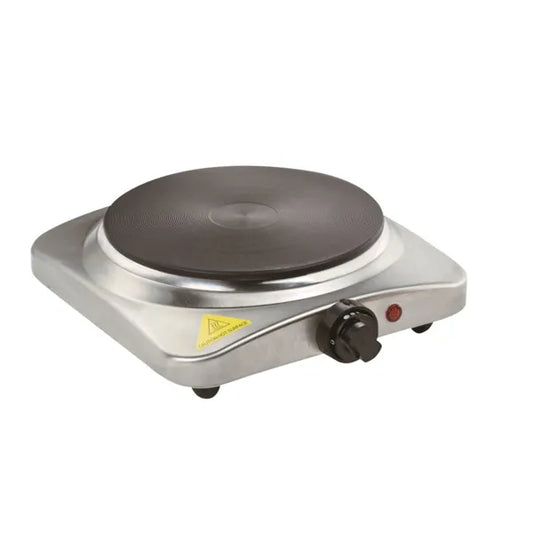 1500 W Single Hotplate – Sleek Silver, Mechanical Control