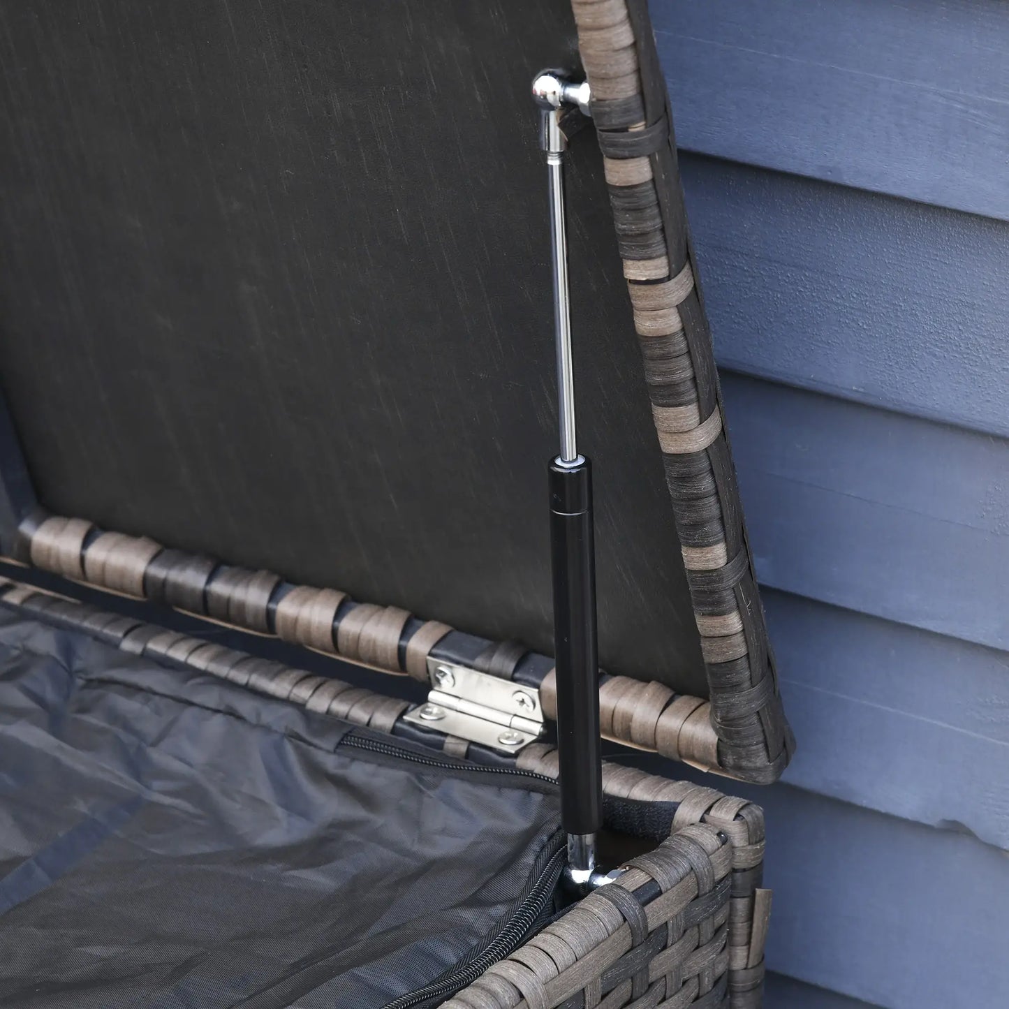 MANDOLINA | Brown 6 pcs Outdoor Rattan Furniture Set with orange cushions