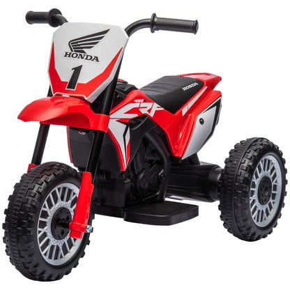 Licensed Honda CRF450RL 3-Wheeled Electric Motorcycle for Kids, Ages 18-36 Months, Red