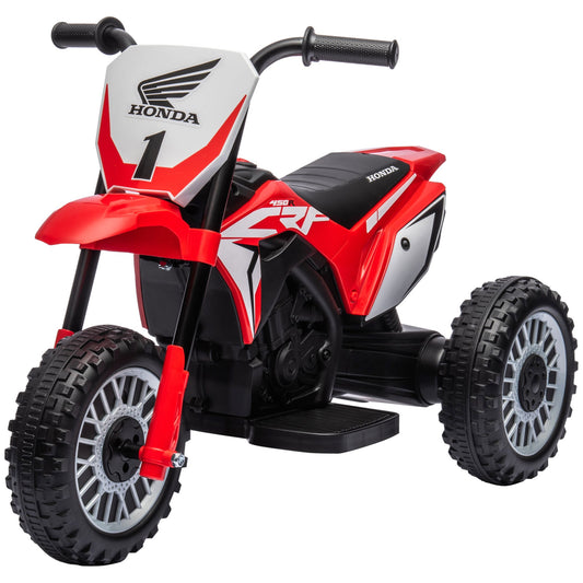 Licensed Honda CRF450RL 3-Wheeled Electric Motorcycle for Kids, Ages 18-36 Months, Red