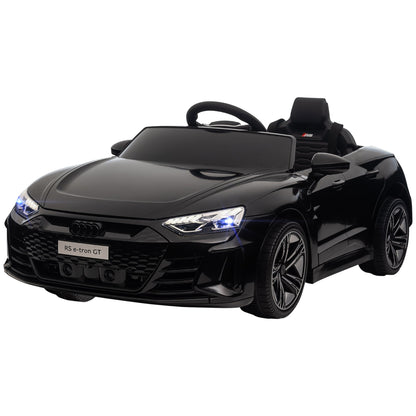 Electric Ride-On Car for Children 5 Years with Audi License, Remote Control and Music, Black