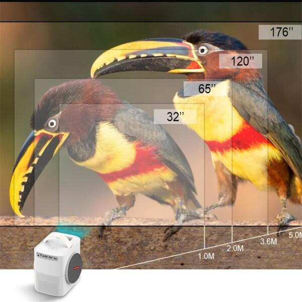 Projector 4K Full HD WiFi Stereo Speakers Andowl Q-D998