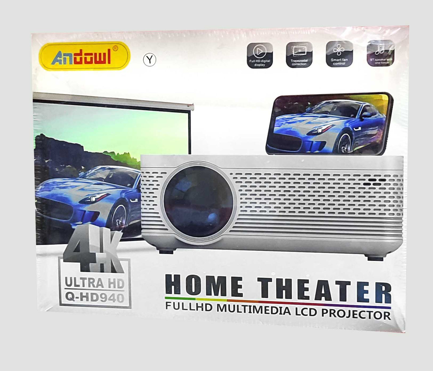 4K UHD Portable Projector with Android OS Andowl Q-HD940