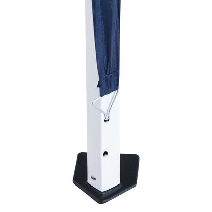 Foldable pop up Garden Gazebo with Steel Structure and Windproof Ropes, Blue