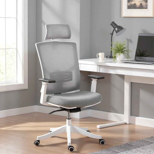 Ergonomic and Breathable Office Chair with 4D Dynamic Lumbar Support, 64.5x62.5x112-122 cm, Multicolor