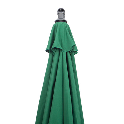 Garden Umbrella 3x2.5 m, Tiltable with Cross Base and Crank, in Steel and Polyester