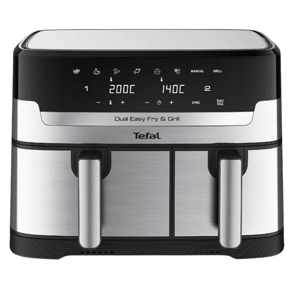 Tefal EY905D10 Easy Fry Dual Air Fryer & Grill – 8.3L