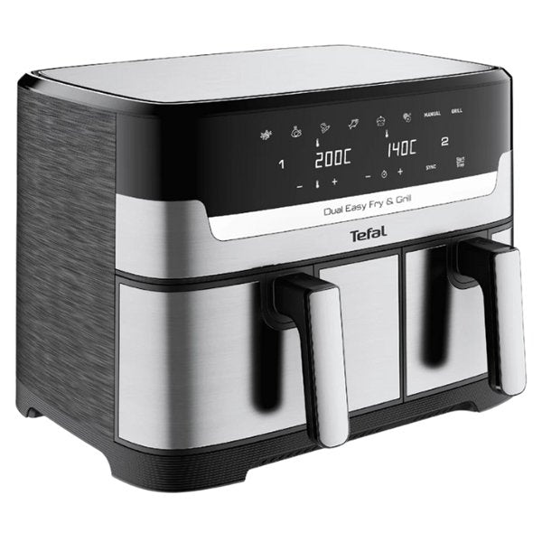 Tefal EY905D10 Easy Fry Dual Air Fryer & Grill – 8.3L