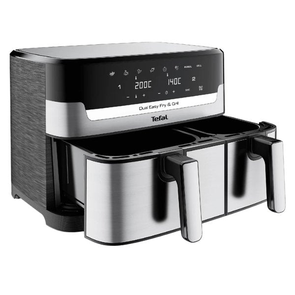 Tefal EY905D10 Easy Fry Dual Air Fryer & Grill – 8.3L
