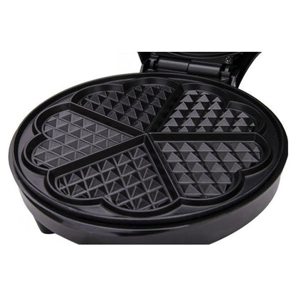 Rosberg R51442GB Heart Waffle Maker – 1200W, 5 Waffles