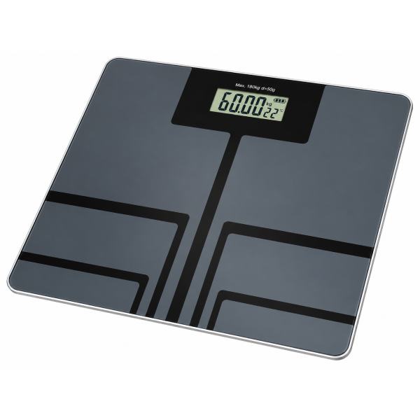Rosberg R51650E-GY Digital Bathroom Scale – 180kg Capacity