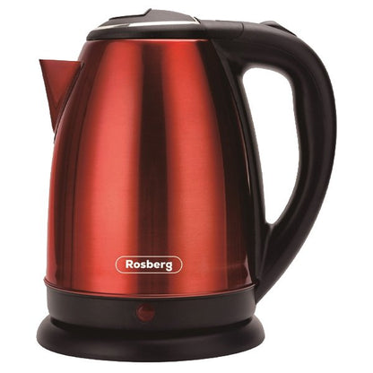 Rosberg R51230IR Electric Kettle – 1.8L, 1800W Red Steel