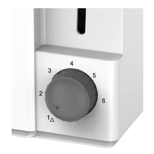 Rosberg R51440F-WH White Toaster – 2 Slices, 700W