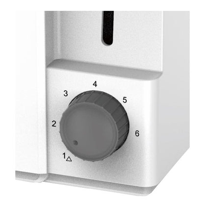 Rosberg R51440F-WH White Toaster – 2 Slices, 700W