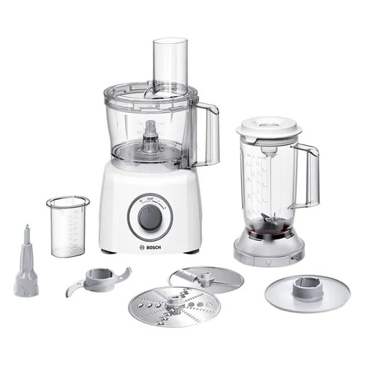800W, Kitchen Machine with 1.0Lt Plastic Liquidiser, 6 Attachments, White
