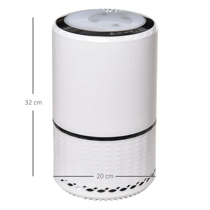 Air Purifier with HEPA & Carbon Filter, 3 Speeds – Covers 18㎡, Black